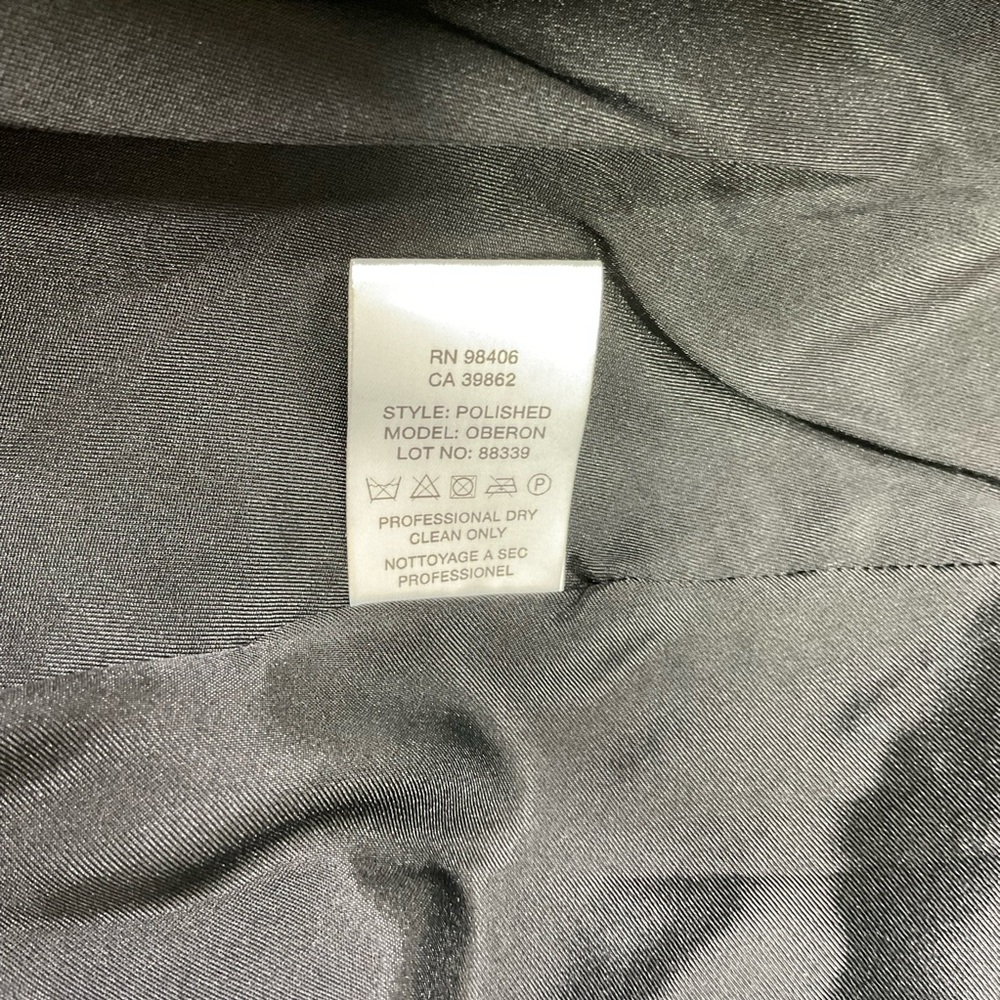 Theory Women's Polished Black 100% Leather Oberon A-line Swing Jacket Size P - Picture 11 of 16